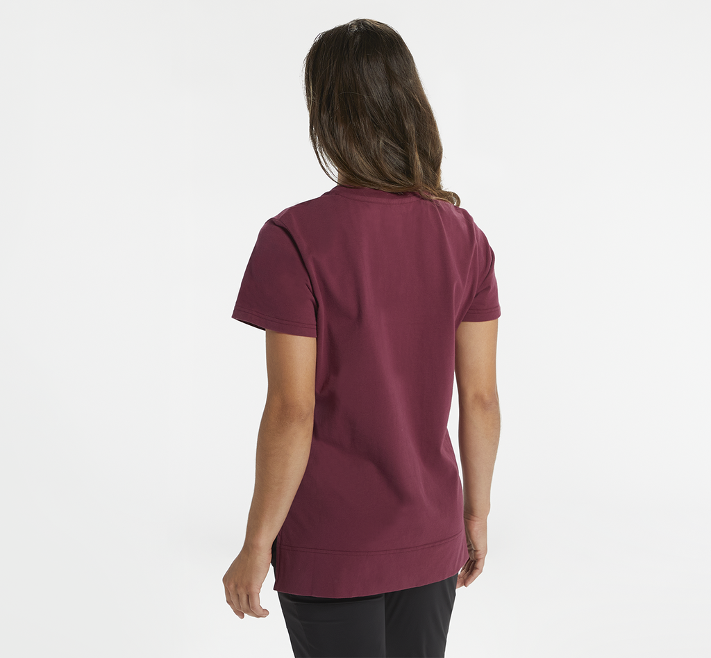 Hoka One One Brand - Women Tee - Burgundy,Australia DGR-236897